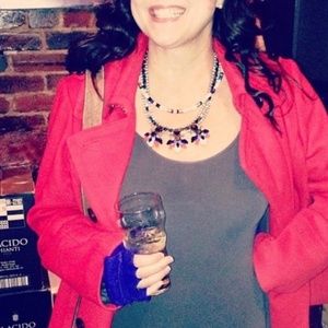 J Crew Womens Red Wool Double Breasted Coat